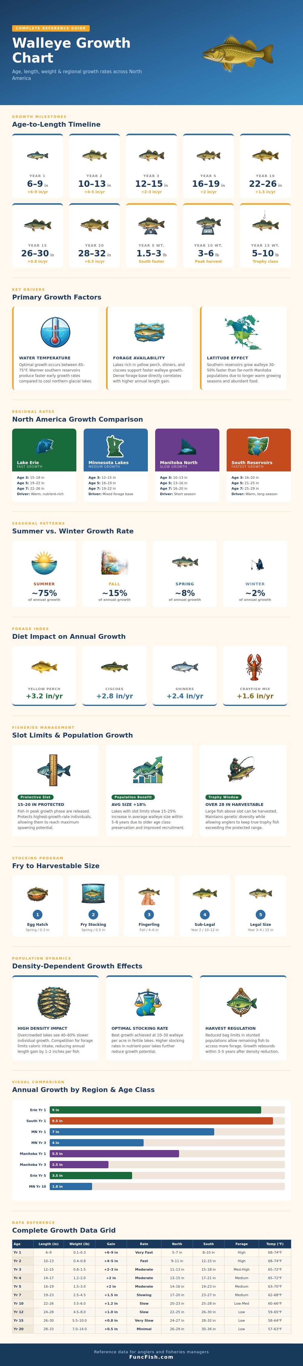 Walleye Growth Chart