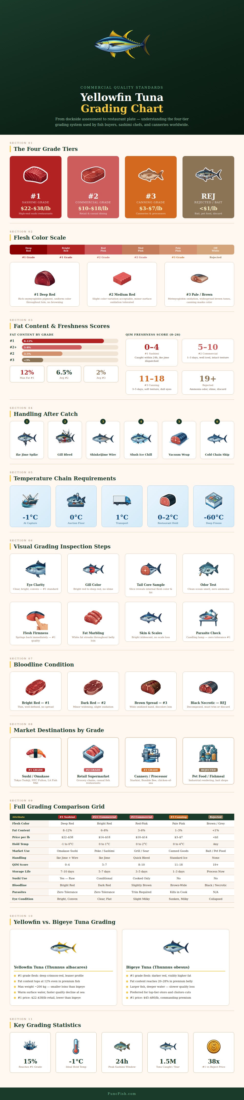 Yellowfin Tuna Grading Chart
